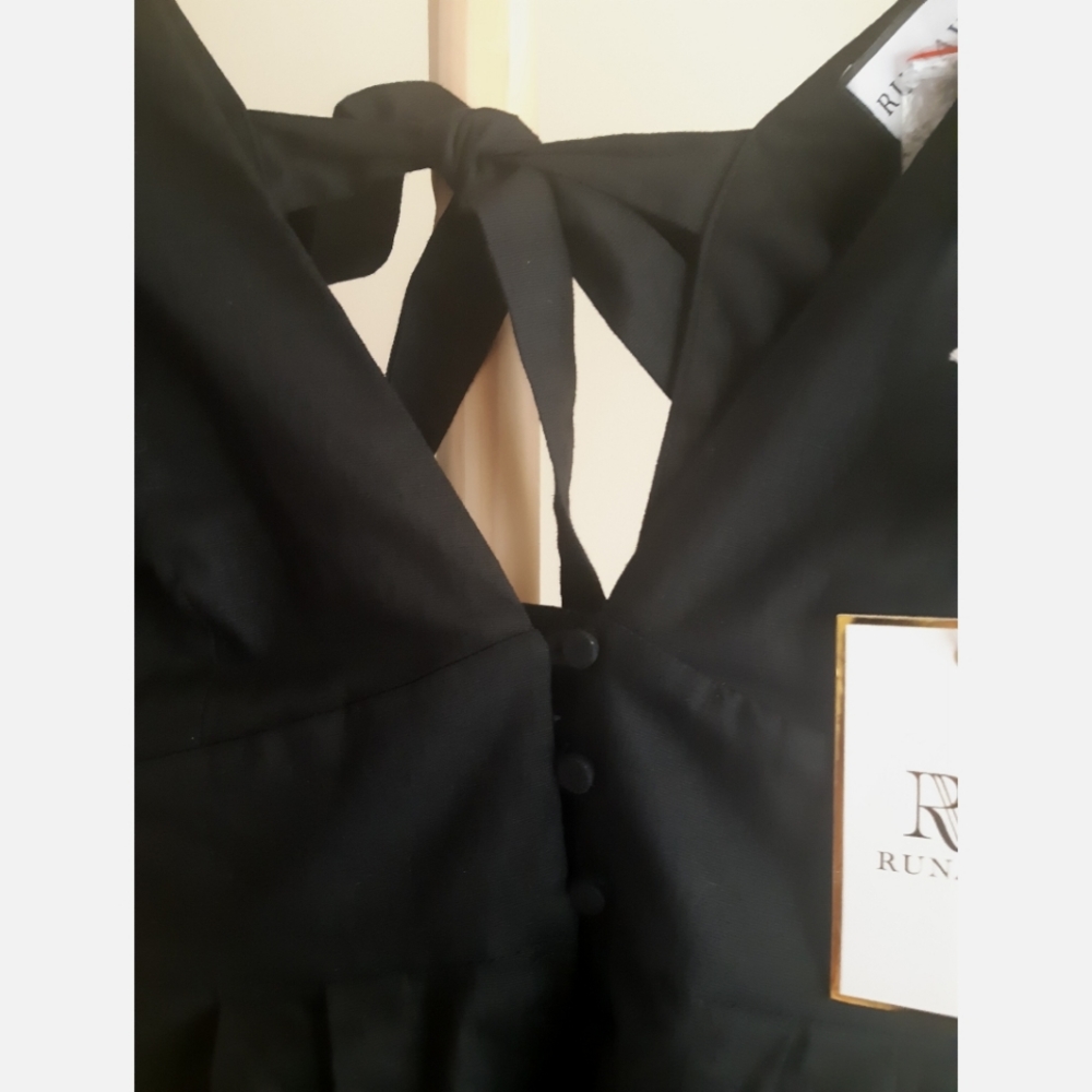 RUNAWAY Ellicia Mini Dress in Black NEW With Tags *Size 12* - Picture 6 of 7